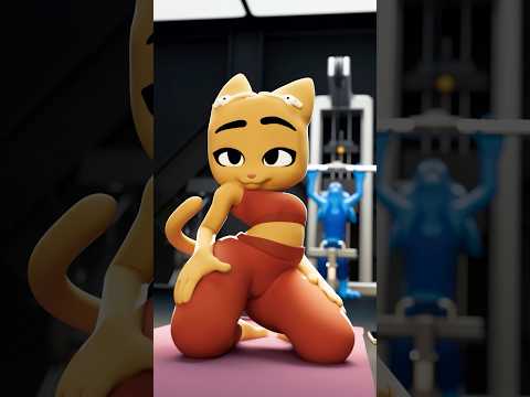 Juno motivates her werewolf boyfriend at the gym! #gymmotivation #workout #werewolf #monsterromance