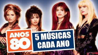 ANOS 80 - 5 Músicas de cada ano para recordar