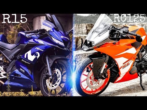 KTM RC125 VS YAMAHA R15 V3 | RC125 AND R15 VS COMPARISON | RICH INDIA MOTO