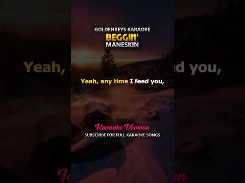 Beggin’ – Maneskin (Karaoke) #beggin #maneskin #goldenkeyskaraoke #karaoke