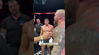 Respect between Fury and Hall 🤝 #misfitsboxing