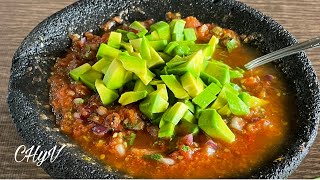 Salsa Tatemada con Aguacate