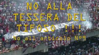 NO ALLA TESSERA DEL TIFOSO !! NO AL ARTICOLO N°9 !!! SALERNO E SALERNITANA.