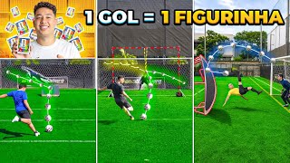 FEZ O GOL? GANHA PACOTE DE FIGURINHAS DA COPA NO DESAFIO DOS OBSTÁCULOS!! 😱