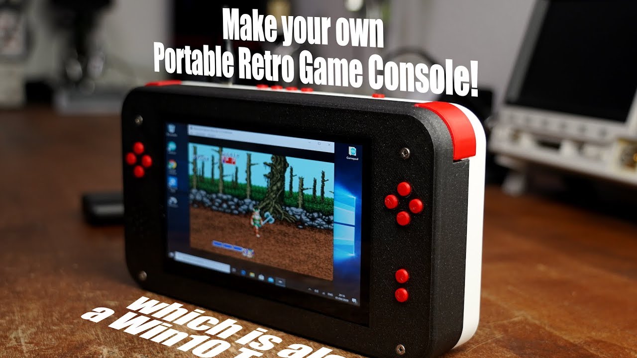 Make your own Portable Retro Game Console. which is also a Win10 Tablet!