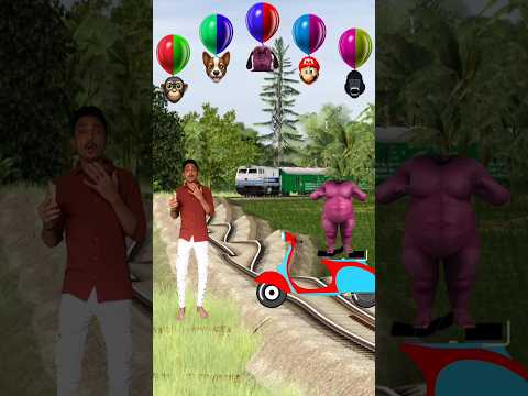 Funny cute dancing dog vs scoty stop the high-speed train #shortsfeed #trendingshorts