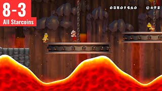 New Super Mario Bros Wii 8-3 (All Star Coins) 100% Walkthrough