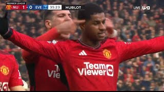 {video} Marcus Rashford GOAL vs Everton || Man United vs Everton