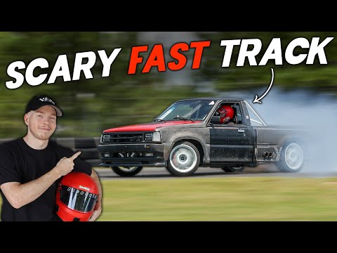 Drifting My Supercharged V8 Drift Truck On A HUGE Road Course!