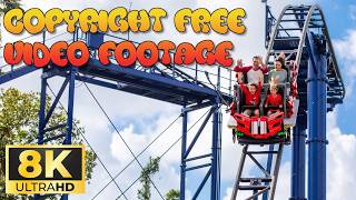 COPYRIGHT FREE ROLLER COASTER POV!  The Great Lego Race at Legoland Florida / 8K Front Row POV