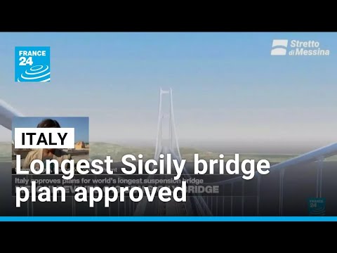 YouTube video thumbnail: Italy Approves $15.5B Plan for Longest Suspension Bridge to Sicily