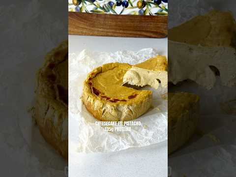 CHEESECAKE FIT PISTACHO 135g PROTEÍNA | #recetas #pistacho #comida