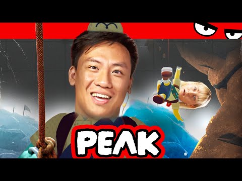 Fast 2h DURCHGELACHT! Wir spielen den absurden Bergsteig-Sim PEAK (4er-Koop)