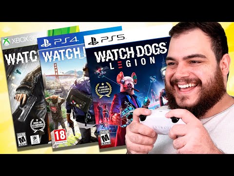 Jogando TODOS os WATCH DOGS em 1 ÚNICO VÍDEO!