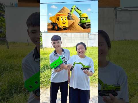 Xe máy xúc là bạn xe chở đất #shorts