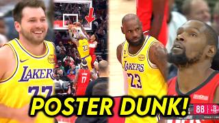 Napatingin nalang sa langit si KD, halimaw na Poster ni Lebron! Nginitian lang ni Luka si Durant!