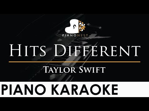 Taylor Swift – Hits Different – Piano Karaoke Instrumental Cover with Lyrics