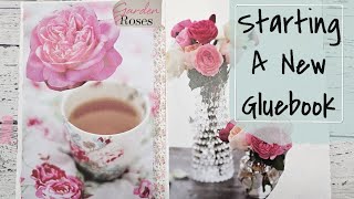 Starting A New Gluebook 🌸 #cutandglue #gluebooking 
