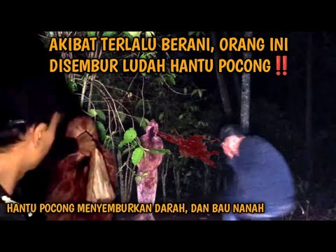 BEGINI AKIBATNYA JIKA TERLALU BERANI... NA'AS ORANG INI DISEMBUR LUDAH POCONG BERKALI-KALI