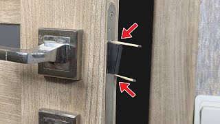 Insert matches into the door lock and you will be surprised!