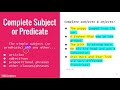 Exploring Subject and Predicate Concepts
