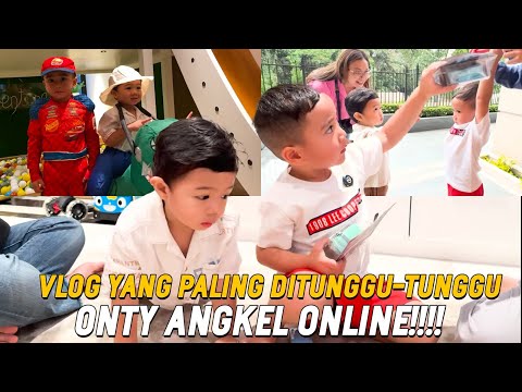 DUO BAYI IMUT AKHIRNYA KETEMU!!! ABE CEKUT JADI DINOSAURUS BUAT KETEMU CIPUNG DI ANDARA!!!