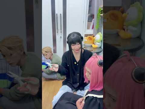 Potong rambut kependekan 😱 #spyxfamilycosplay #cosplay #anime