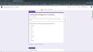 neue Community-Umfrage (11.08.2025)