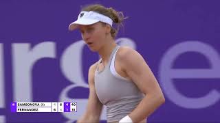 Strasbourg Open 2024 | Leylah Fernandez vs Liudmila Samsonova | Highlights