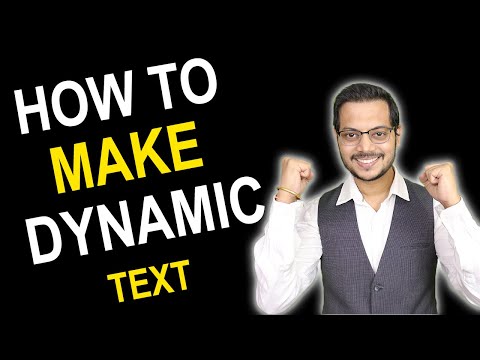 How to make dynamic text in excel | How to enhance excel skill with simple logics