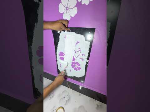 Stencil Design 🏡wallpainting #art #trendingvideo #viralvideo #shortvideos #shorts #reels
