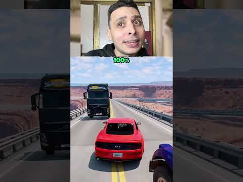 نسبه نجاتك لو جيت تاخد غرزه مع  انواع العربيات المختلفة 😱🚗 | #beamngdrive