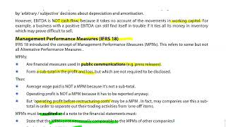Alternative performance measures -  ACCA SBR Lectures