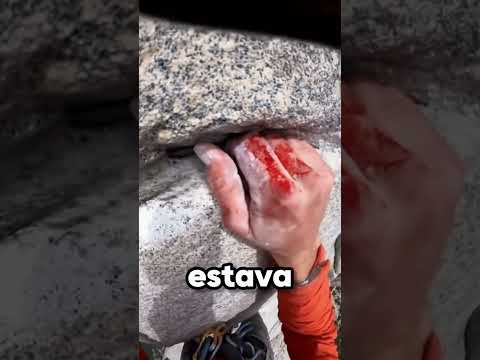 Ele estava escalando uma montanha,até que...