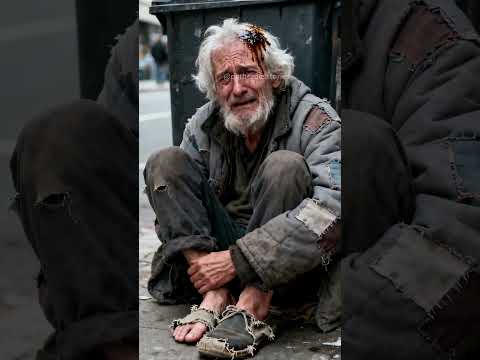 Brave Puppy Saves Food for Homeless Elderly  Heartwarming Rescue! ❤️ #Shorts #PuppyRescue #Don’tWast