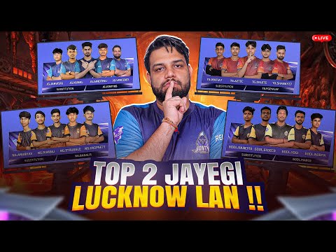 WATCHPARTY FFMIC TOP 12 TEAMS - KON HOGA AAJ TOP 2 FOR LUCKNOW LAN- #ff #tournament #freefirelive