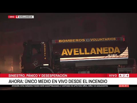 🔴 INCENDIO EN AVELLANEDA: SIGUEN LLEGANDO MÁS DOTACIONES DE BOMBEROS