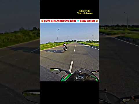 Cute Girl Wants To Race 👿 BMW vs ZX10R 💥