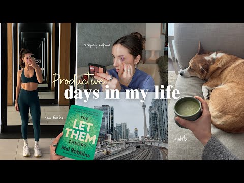 PRODUCTIVE DAYS 🌱 NEW books, healthy habits, Non-Toxic Makeup + Pilates & lifting! | VLOG