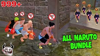 No Internet Prank 🚫 CS - RANK लेकिन Samne All NARUTO BUNDLES 😱 Noob Adam vs All Naruto - Free Fire 🔥