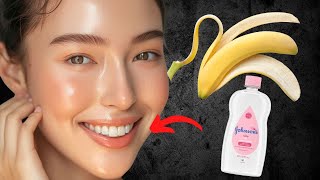 banana peel and baby oil will make you a 16 year old girl no matter your age👌 !!!