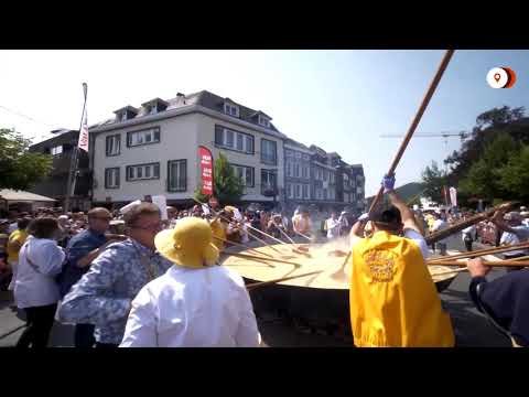 YouTube video thumbnail: Egg-Stravagant: Belgians Cook up a Giant Omelet