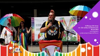 15. CSD Cottbus & Niederlausitz | 2023 - Redebeitrag Lars Bergmann