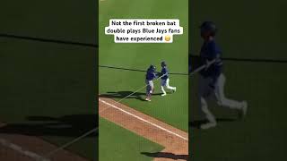 Not the first broken bat double plays Blue Jays fans have experienced #mlb #baseball #toronto
