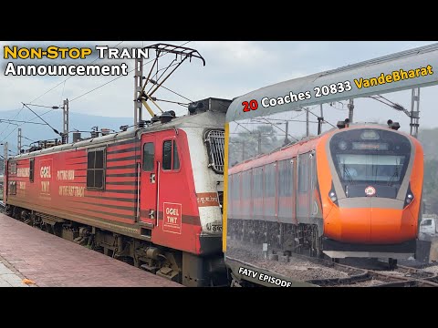 Frequently ASKED Train Videos FATV EPISODE No #81 | Non Stop Train Announcement| 20 Coaches 20833 VB