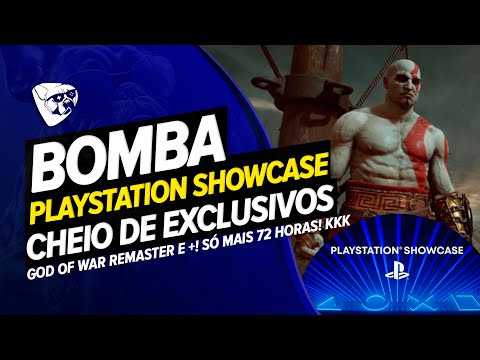 BOMBA! Novo PLAYSTATION SHOWCASE Cheio De EXCLUSIVOS! God Of War REMASTER e +! Só MAIS 72 HORAS! KKK