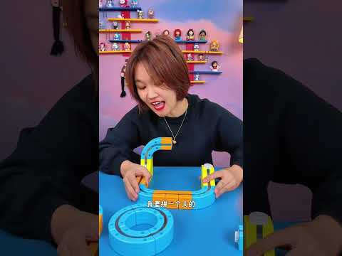 Crazy Mini Train Track Challenge! ๐๐#shorts #stationery