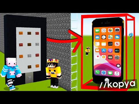 KOPYA ÇEKEREK HERKESİ YENDİM!! | Minecraft Troll Yapı Kapışmaları