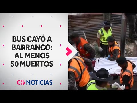 TRAGEDIA EN GUATEMALA: Más de 50 muertos tras caída de autobús desde un puente - CHV Noticias