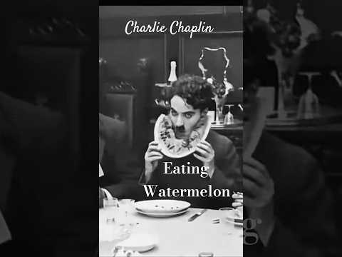 Charlie Chaplin. Eating Watermelon. #viral #subscribe #shorts#funny#comedy#diy #trending#youtube#fyp